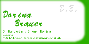 dorina brauer business card